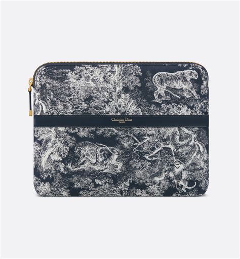 DiorTravel Travel Kit Blue, Pink and Gray Toile de Jouy Reverse 